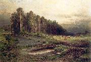 Alexei Savrasov Oil on canvas painting entitled Sweden oil painting artist